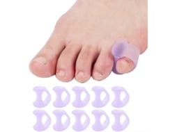 10 Unidades De Splint Do Pezinho, Separador De Dedos Do Pé Em Gelo, Endireitador De Pezinho Sygo (roxo)