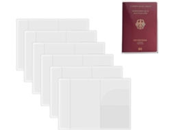 Estojo Transparente, 6 Estojos Transparentes Para Passaporte, Estojo Para Passaporte, Capa Para Passaporte Em Plástico Transparente