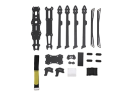 Kit de estrutura para drone de corrida FPV com 9 hastes em fibra de carbono leve para quadricóptero RC freestyle.