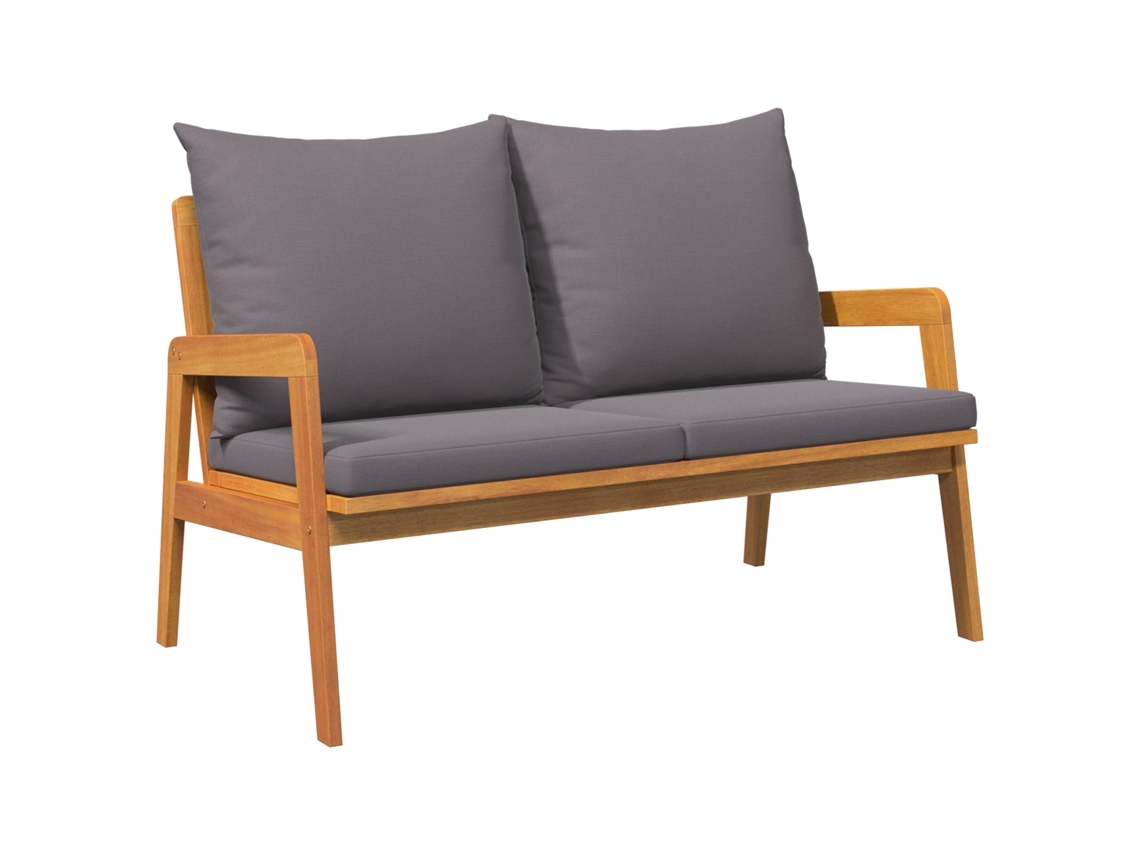 Conjunto 1 Móveis De Jardim Vidaxl Castanho Madeira De Acácia Maciça (115 X 65 X 71 Cm)