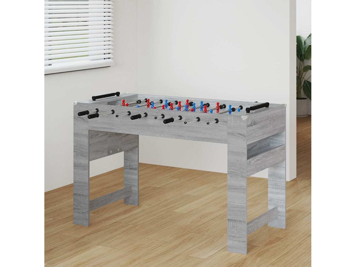 Vidaxl Mesa De Pebolim Sonoma Cinza 125 X 60,5 X 80 Cm