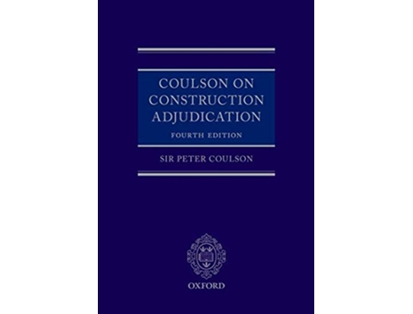 Livro Coulson on Construction Adjudication de Peter Coulson (Inglês - Capa Dura)