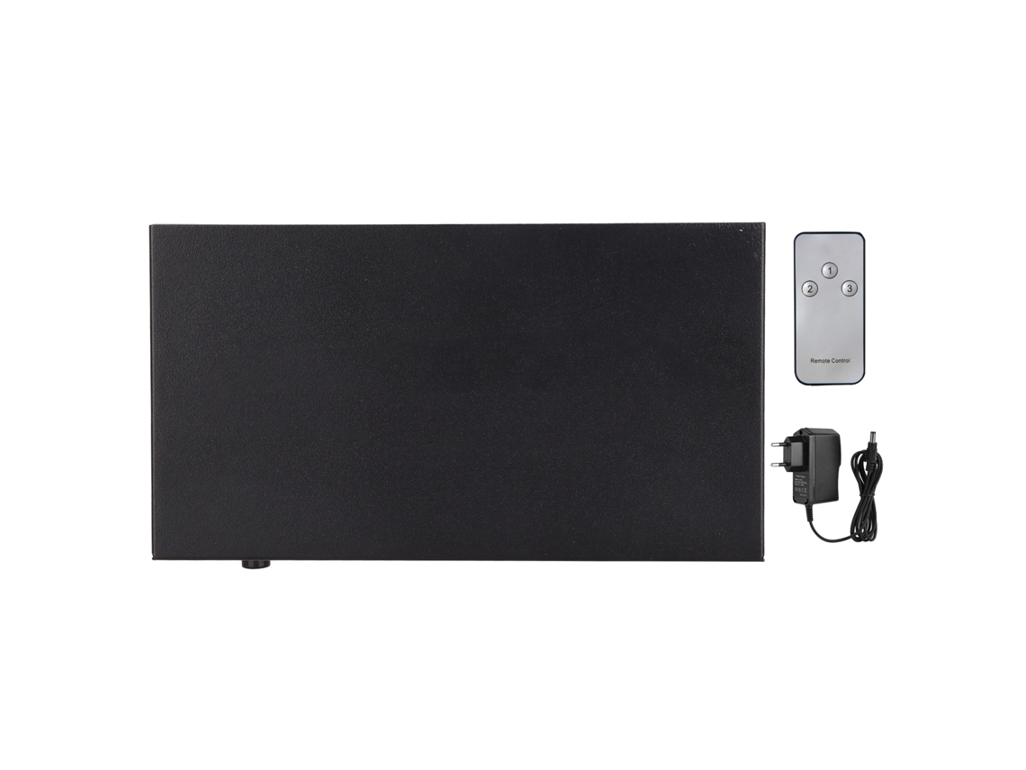 Comutador de Interface Multimídia HD 3 em 1 Saída 4k 3D com Controle Remoto