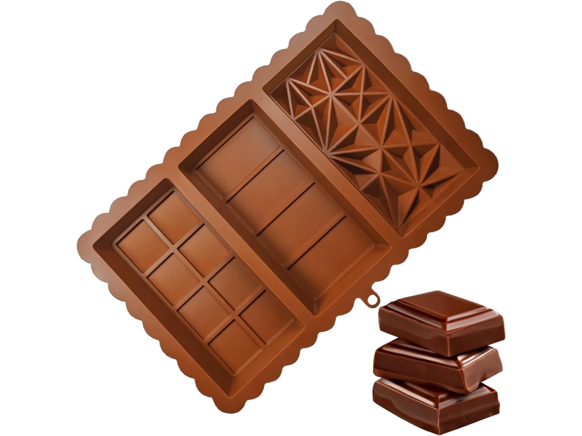 Forma Barra De Chocolate, Espessa, Retangular.