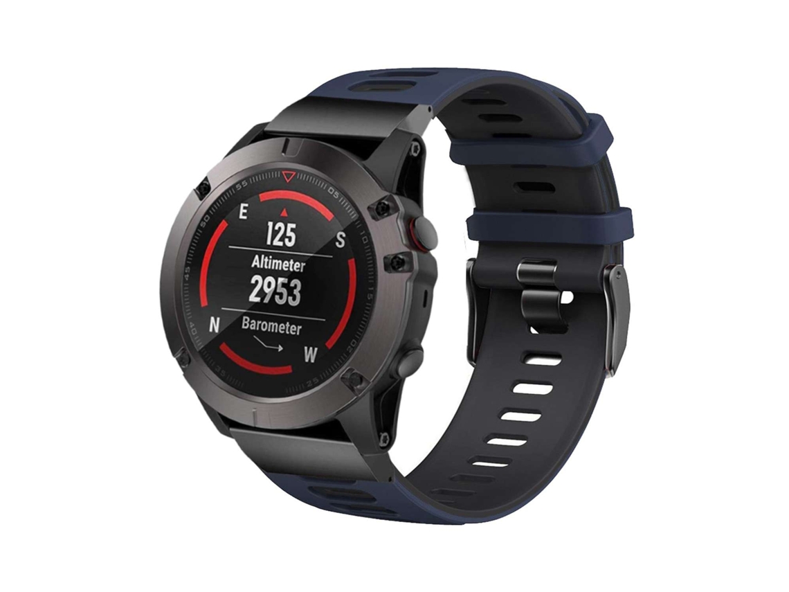 Bracelete Pioneer para Garmin Enduro Azul Escuro e Preto