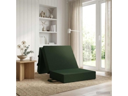 Vidaxl Sofá Cama Dobrável 75 X 63 X 45 Cm Verde-escuro