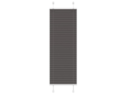 Vidaxl Preto Plissada Cega 45x100 Cm Largura Tecido 44,4 Cm Poliéster