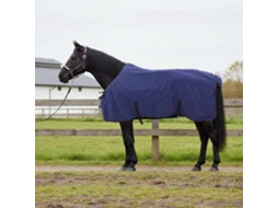 Vidaxl Cobertor De Cavalo Azul Marinho 155 Cm Fleece De Poliéster