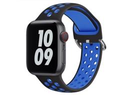 Pulseira Halinuia magnética silicone para Apple Watch, design esportivo, verde menta, 42-49mm