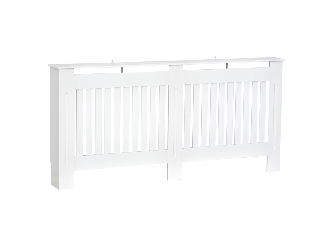Cobertura Radiador Mdf Cor Branco 172x19x81 Cm Homcom