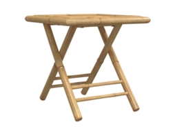 Mesa de jardim VIDAXL Marrom bambu (45x45x45 cm)