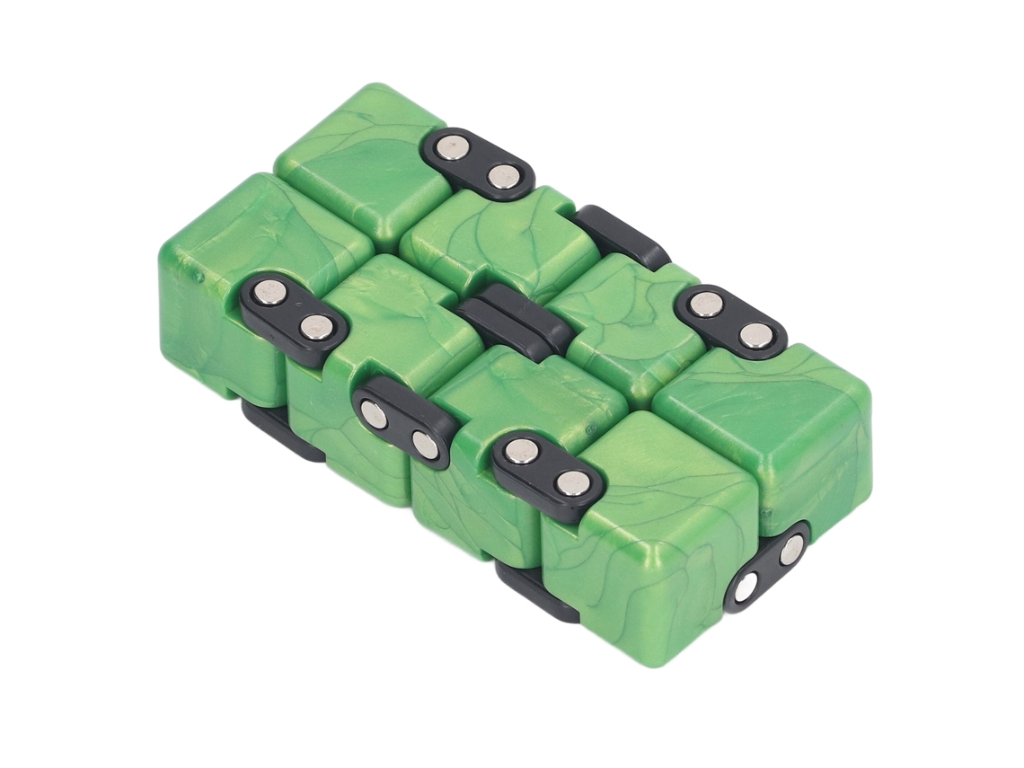 Primerox brinquedo de Flip Infinito Reduce Ansiedade Melhora Pensamento Lógico Verde