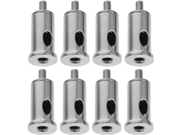 Conjunto De 8 Peças Abraçadeiras Para Cabos Iluminação Em Aço Inoxidável Cromado, Com Cabeça De Tensão Ajustável
