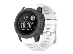 Bracelete de Smartwatch para Garmin Instinct 2S Pulseira de Relógio de Silicone Branca VENISYMLIS