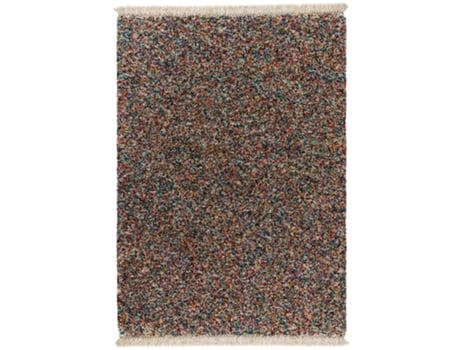Alfombra de pelo largo con flecos - ATTICGO - Yebel - Multicolor, 160X230 cm
