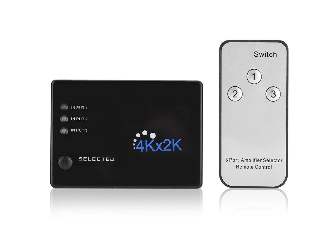 Divisor Hdmi (chave 3-em-1, Transmissão Hd 4k)