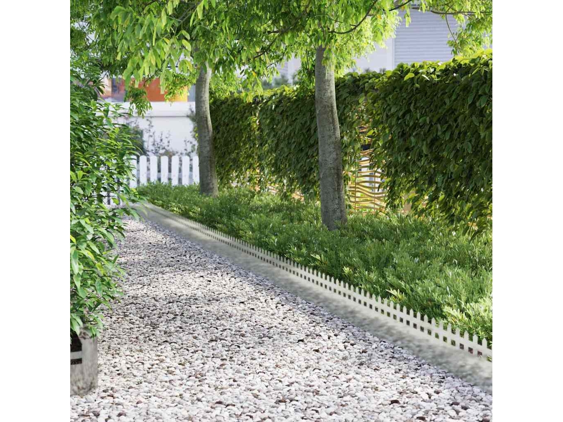 Vidaxl Delimitadores De Relvado 10 Pcs 103 X 0,05 X 22 Cm Prateado