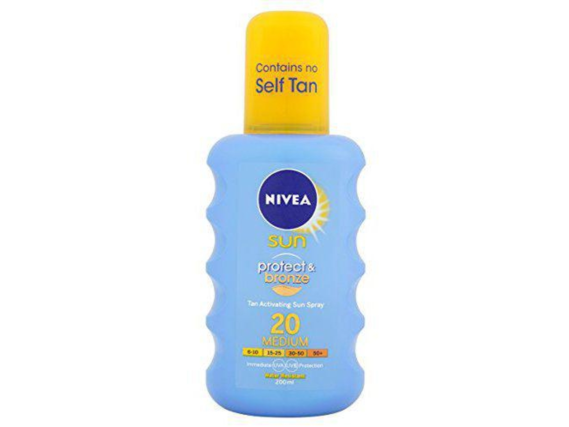 Nivea Sun Protect And Spray De Bronzeamento 200 Ml Spf 20