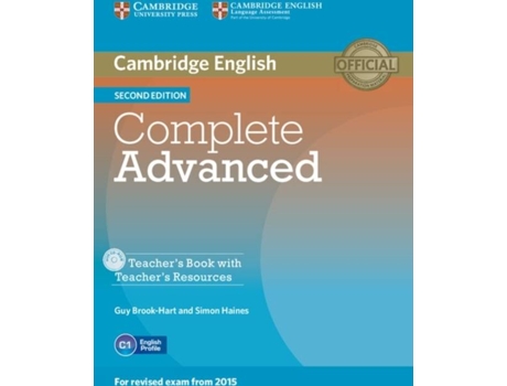 Livro Complete Advanced Teachers Book with Teachers Resources CD-ROM 2nd Edition
