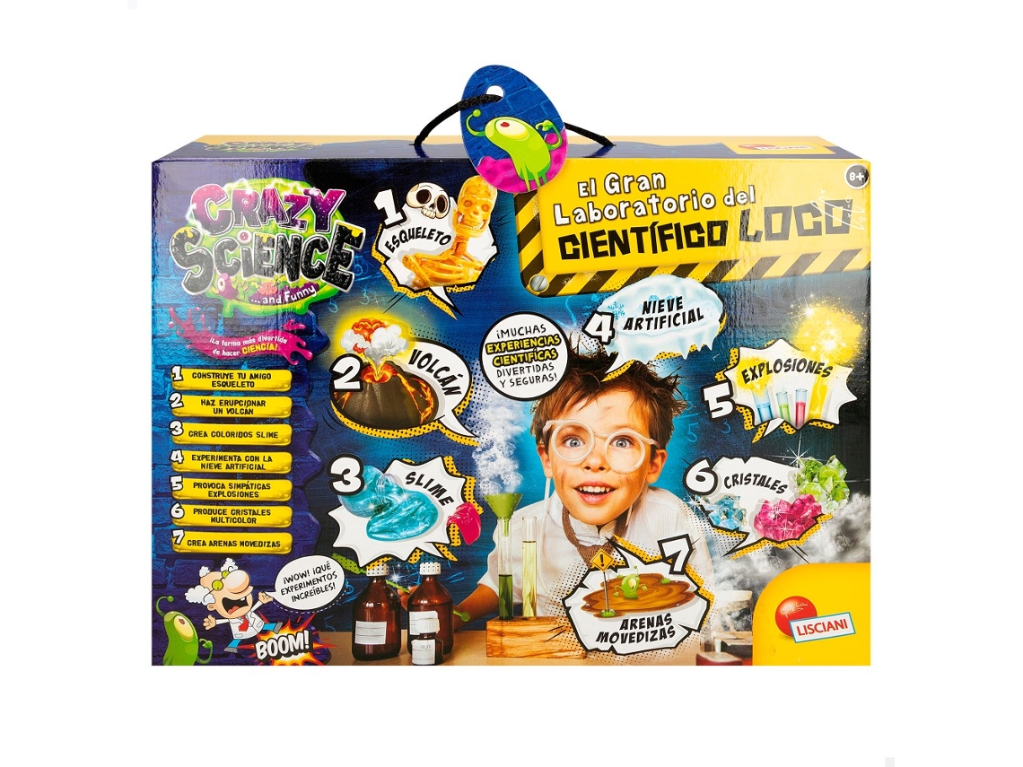 Laboratório de experimentos científicos Crazy Science LISCIANI