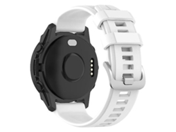 Pulseira De Silicone, Compatível Com Garmin Forerunner 955/ 255/ 745 (22 Mm), Branca