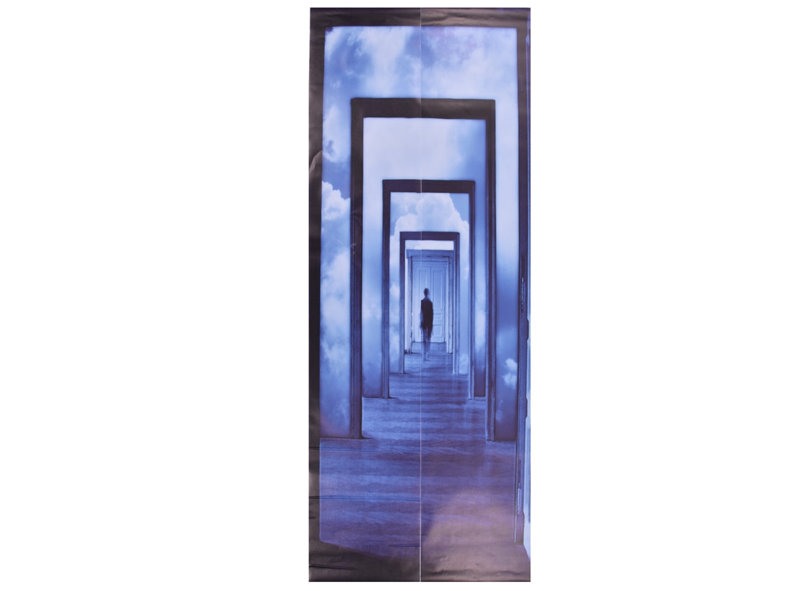 Adesivo De Porta 3d Autoadesivo Resistente À Arranhões 38.5x200cm 2pcs