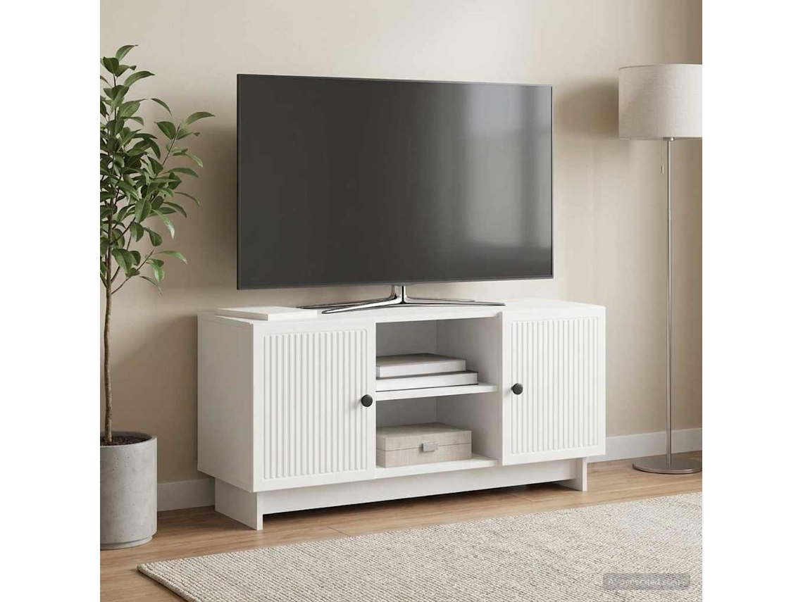 Vidaxl Gabinete Para Tv 102 X 34,5 X 50 Cm Branco Derivados De Madeira