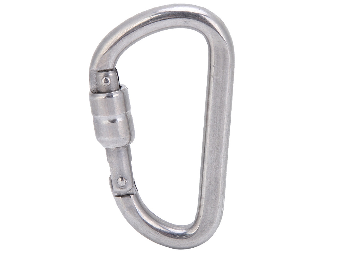 Mosso de Aço Inoxidável D Ring para Escalada, Senderismo, Gancho de Fijação Rápida (φ8×80) com MARCA