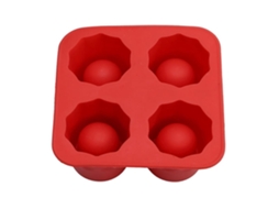 Molde De Gelo 4 Cavidades, Silicone, Para Cerveja E Cocktails, Bar E Festa De Verão