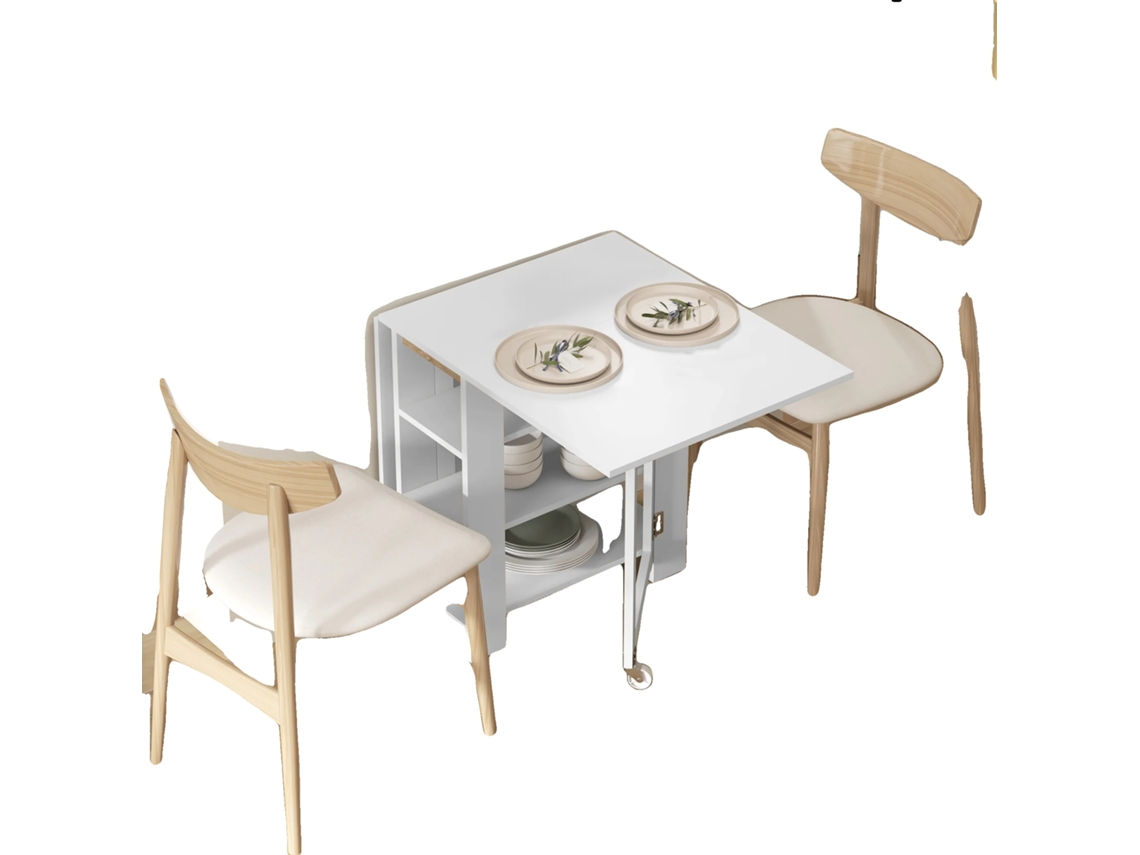 Mesa De Jantar, Dimensões 120x60x75 Cm, Estilo Moderno, Montagem Necessária, Adequada Para Salas De Jantar, Construção Durável Em Mdf