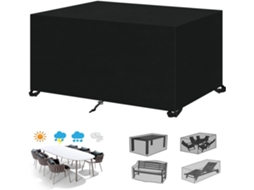 Capa Resistente Para Móveis De Jardim Em Tecido Oxford 420d, Proteção Para Mesa De Jardim Externa À Prova Dágua E Resistente A Uv Zeuxo