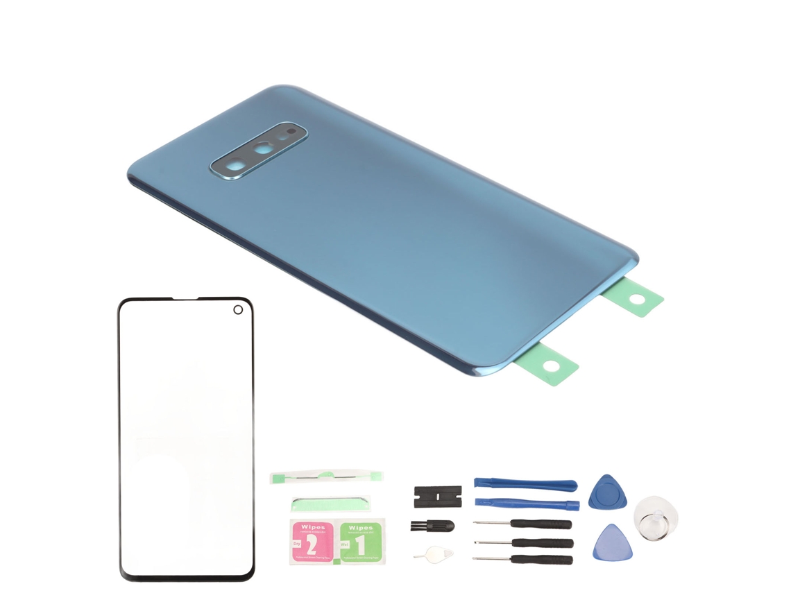 Aetheria kit de Vidro Frontal e Traseiro para Samsung Galaxy S10e com Ferramentas de Reparo Azul