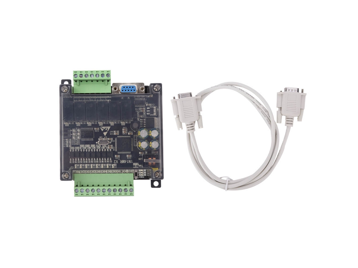 Placa De Controlador Lógico Programável Fx1n-14mr Módulo Controlador De Relé Dc24v