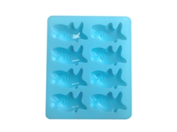 Molde De Fondant Em Formato Tubarão 3d Com 8 Cavidades Para Confeitaria Diy