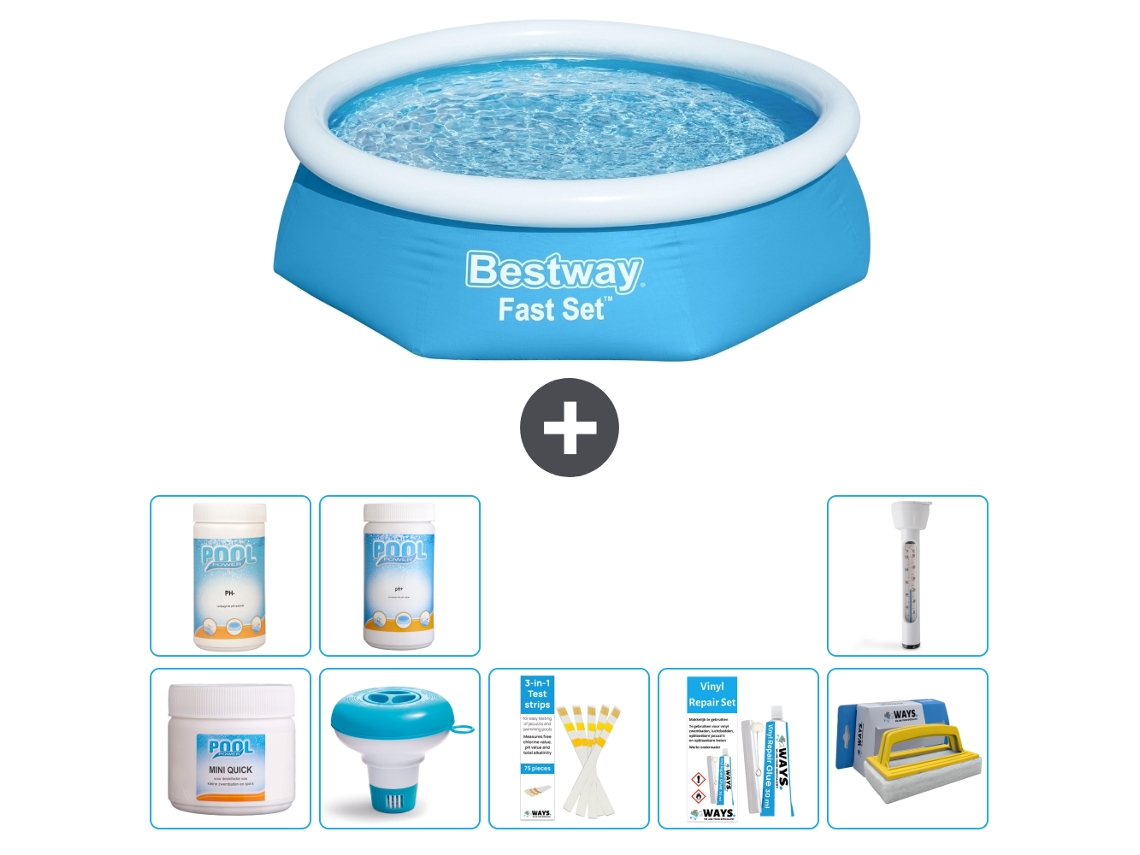 Piscina Bestway Fast Set Redonda 244x61 Cm 9 peças S43319 BESTWAY