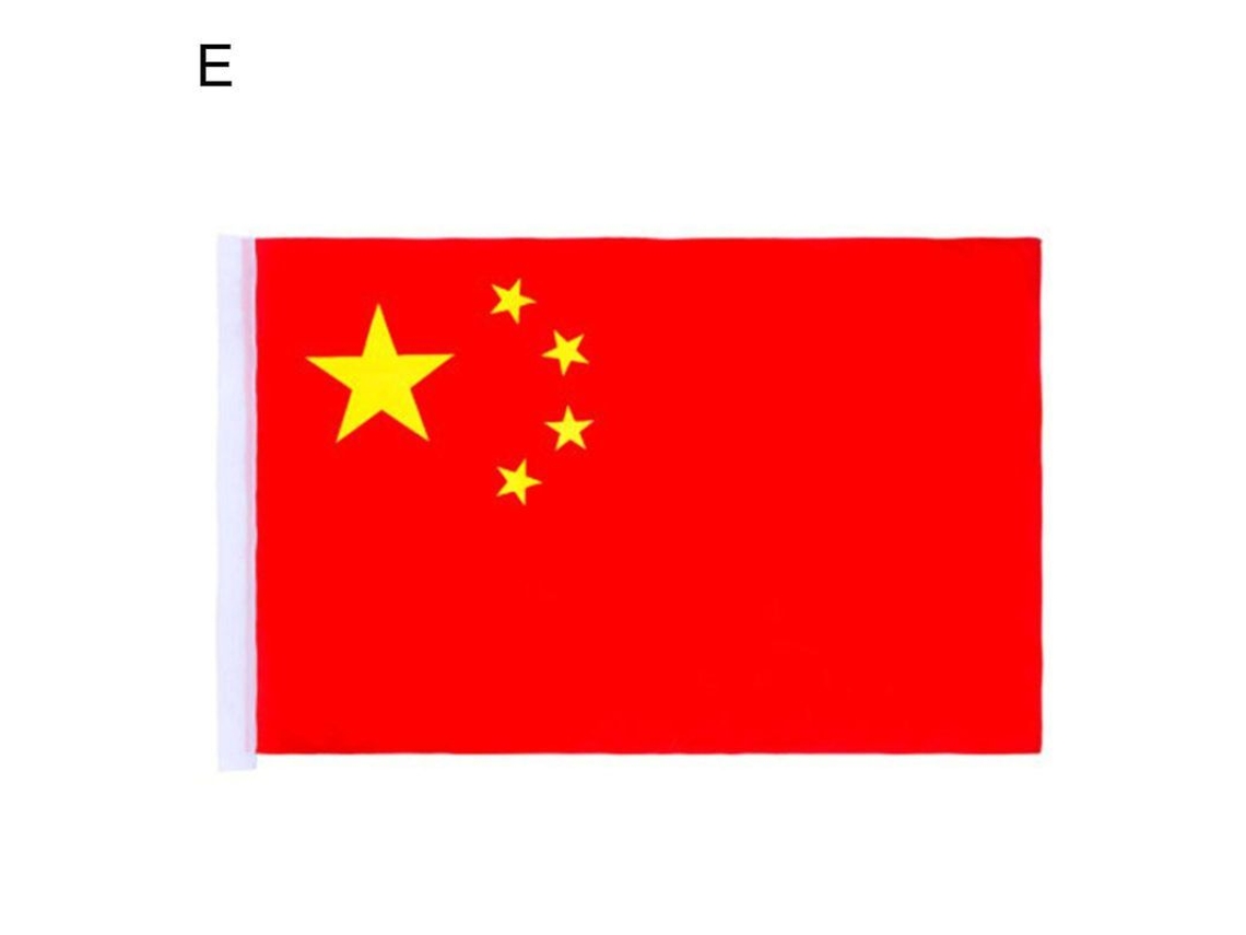 Bandeira Nacional Chinesa De Poliéster Espesso Não Desbotante Cores Vibrantes Para Exterior E