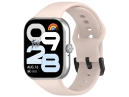 Bracelete para Redmi Watch Move XIAOMOYU em silicone macio cor sólida com fivela de aço preta rosa