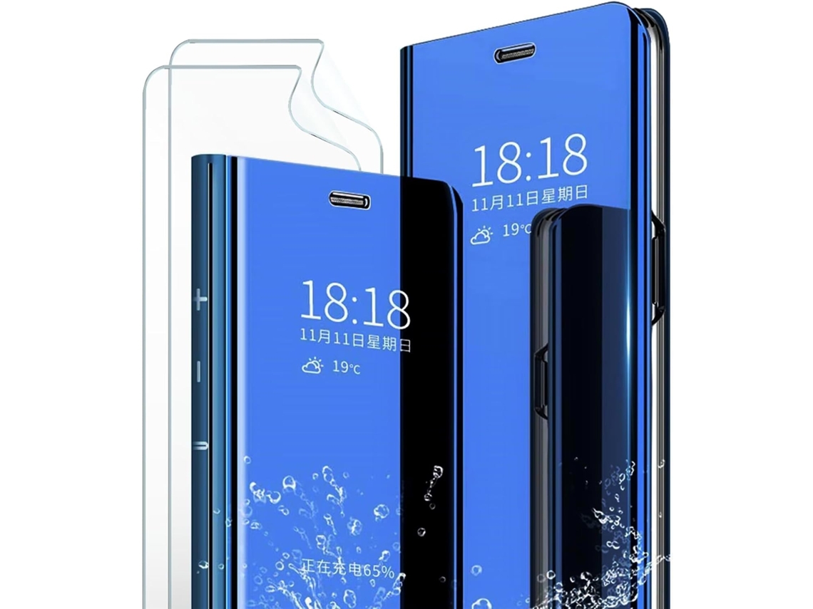 Capa Note Proteção Design Miroir View Para Samsung Galaxy Note Hongwe. Transparente
