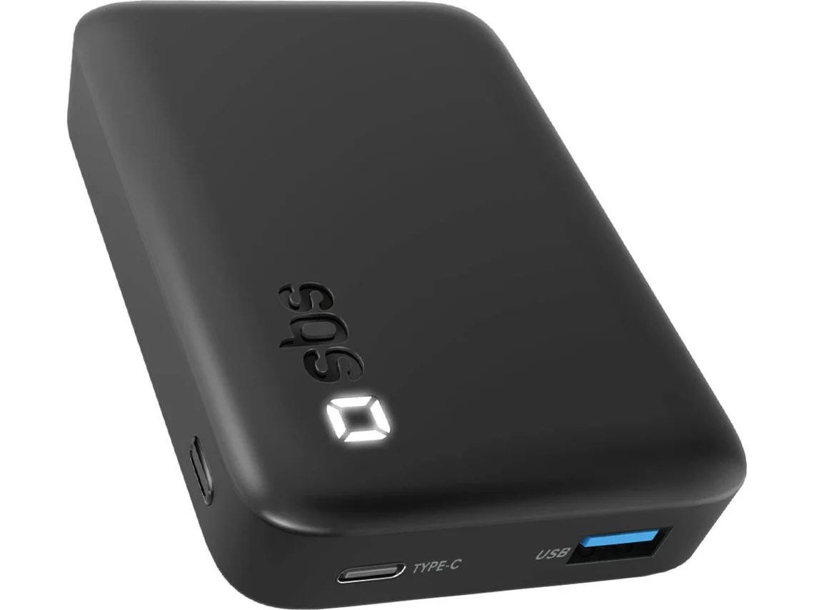 Powerbank SBS  de Alta Densidade 10 W (10.000 mAh - USB-C e USB-A)