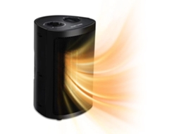 Aquecedor Elétrico Portátil 750w/1500w com Termostato e Proteção Anti tombamento para Ambientes Internos