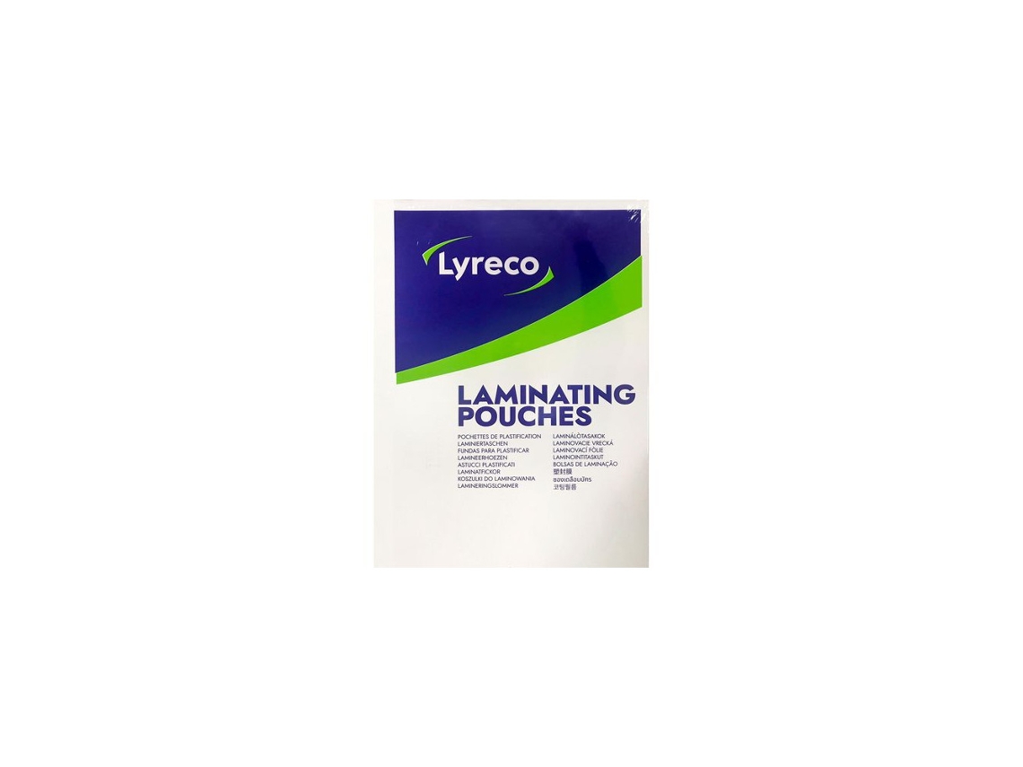 Laminado Lyreco A4 180mic Transparente 25/fp BRILVIBERA