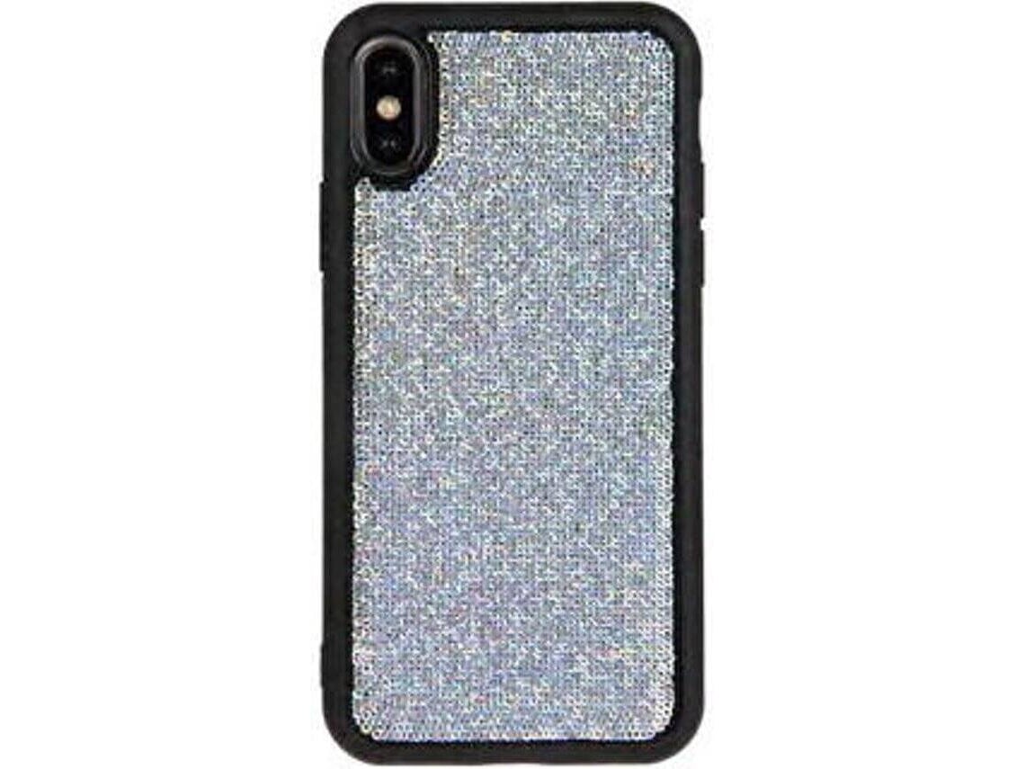 Capa iPhone XR BENJAMINS Sequins Prateado