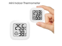 Mini Termômetro Digital Lcd Para Ambientes Internos, Higrômetro E Sensor Happy H Nostalgia88