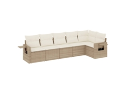 Garden Sofa Set, Garden Sofa Sets Vidaxl Bege Rattan / Vime (n/a)