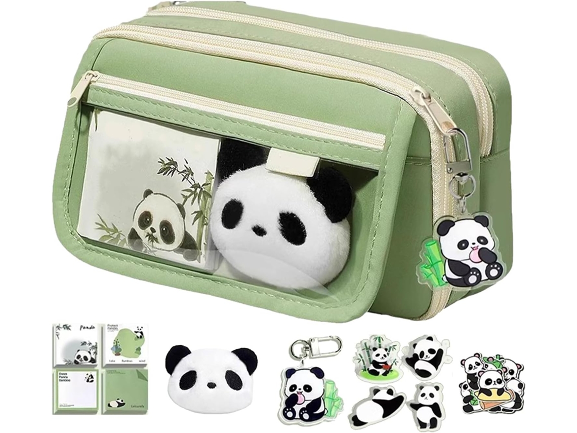 Panda Peil Case, 22x7.5x13cm Oxford Cloth Large Capacity