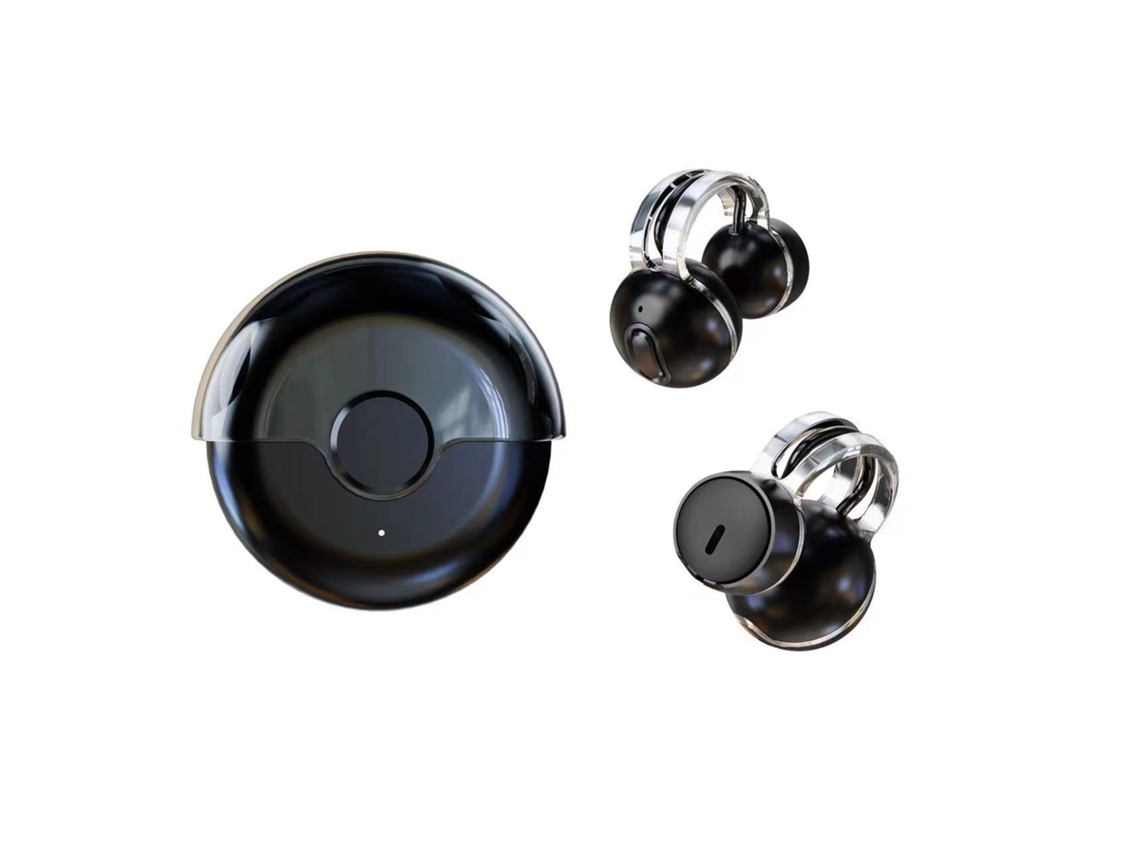 Fones Abertos Bluetooth 5.3 JIAPEI com 50h, condução aérea, microfones, IP6, preto