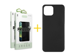 Conjunto de Películas de Ecrã Antispy para iPhone 16 Pro Max GANDY Preto (2un)