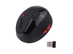 Mouse Gamer Sem Fio Recarregável Óptico Vertical Para Jogadores Profissionais Preto