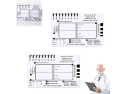 Ecg Régua 7 Estágios, Ecg Régua, Ferramenta de Medição de Plástico para Interpretação de Ecg Ekg, Transparente, Segue Um