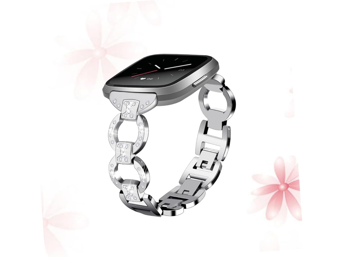 Pulseira De Aço Inoxidável Com Corrente Diamantes Para Relógio